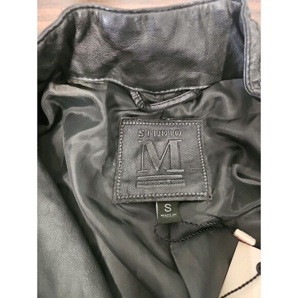 Maurices Faux Leather Jacket Size Small Olive 4M07L27 New With Tags Studio M - Picture 4 of 9
